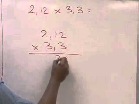 comment poser une multiplication avec virgule