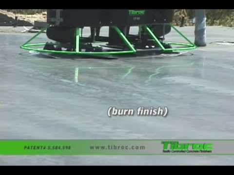 Tibroc concrete finisher demo