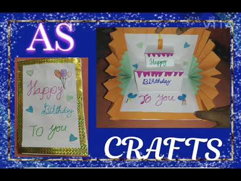 #AS crafts#creating a birthday greeting card..🎉🎉🎉👍👍👍😀....