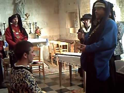 Cérémonie d'adoubement en l'Eglise de Folleville - Médiévales de Folleville 2012