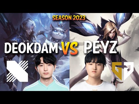 DRX Deokdam vs Gen Peyz - APHELIOS vs KAI'SA ADC - KR Ranked