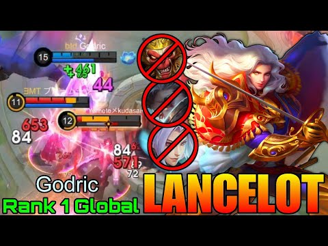 Deadly Assassination Lancelot Perfect Gameplay - Top 1 Global Lancelot by Godric - Mobile Legends