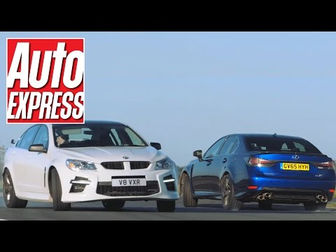 Lexus GS F vs Vauxhall VXR8: mighty V8 saloon track battle