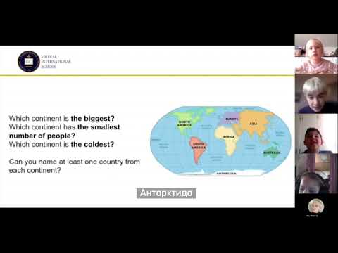 This is how lessons go at the Virtual International School