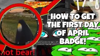 [LIMITED TIME] HOW TO GET the first day of april BADGE+ CRUSTIFICATION SKIN IN BEAR!