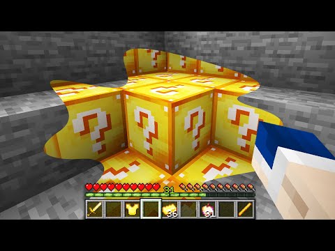 minecraft AMA dokunduğum her blok şans bloğu'na dönüşüyor!