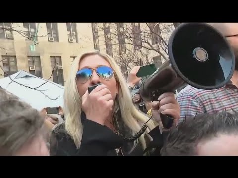 Marjorie Taylor Greene, George Santos gather in support of former president