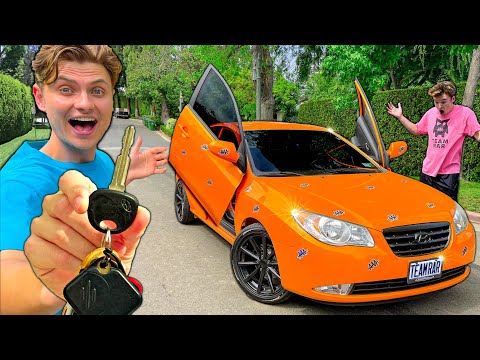 I Stole Ryan’s Car and Customized it!! ($10,000 Lambo Mods)