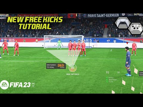 FIFA 23 NEW FREE KICKS TUTORIAL - HOW TO SCORE GOALS USING THE NEW FREE KICKS SYSTEM!!