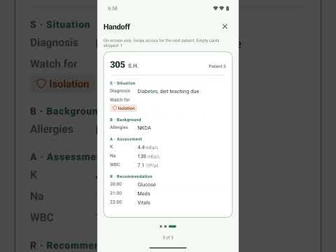 BrainSheet: Nurse Report Sheet video thumbnail