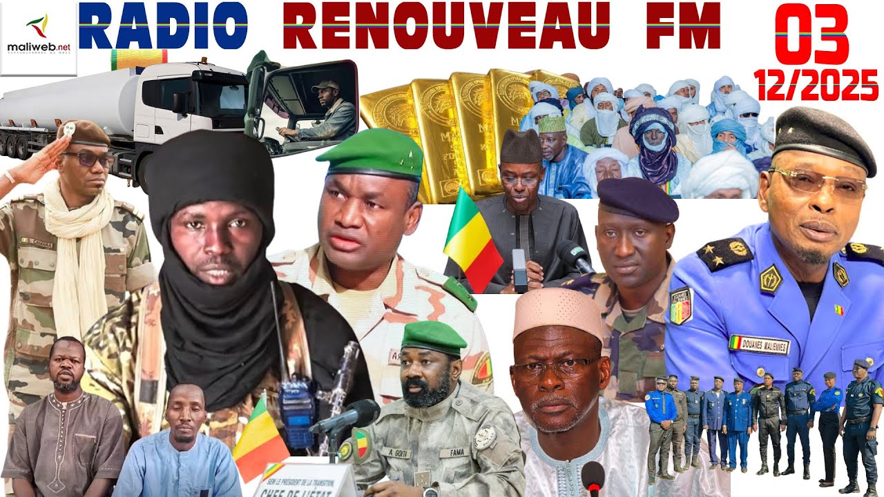 La Revue de Presse de la RADIO RENOUVEAU FM du 03 décembre 2025