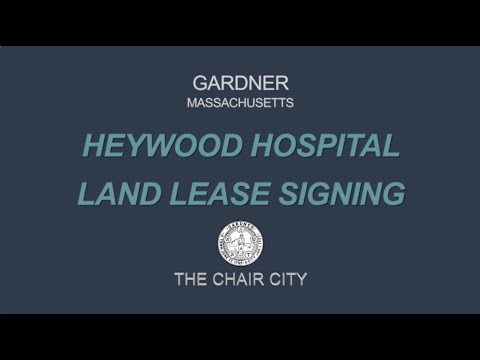 Heywood Hospital Land Lease Signing