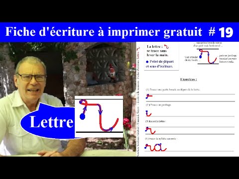 Fiche d'écriture à imprimer | Exercice GS CP CE1 lettre r # 19