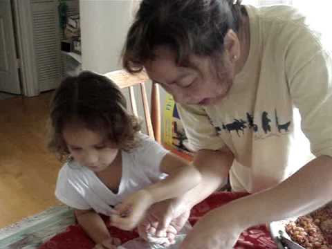 Jessie making dim sum