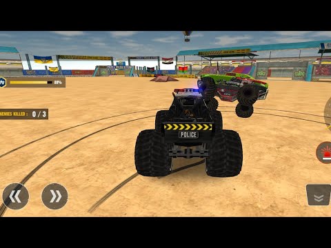 US Police Monster Truck Crash Demolition Game | Demolition Simulator @hrgamler