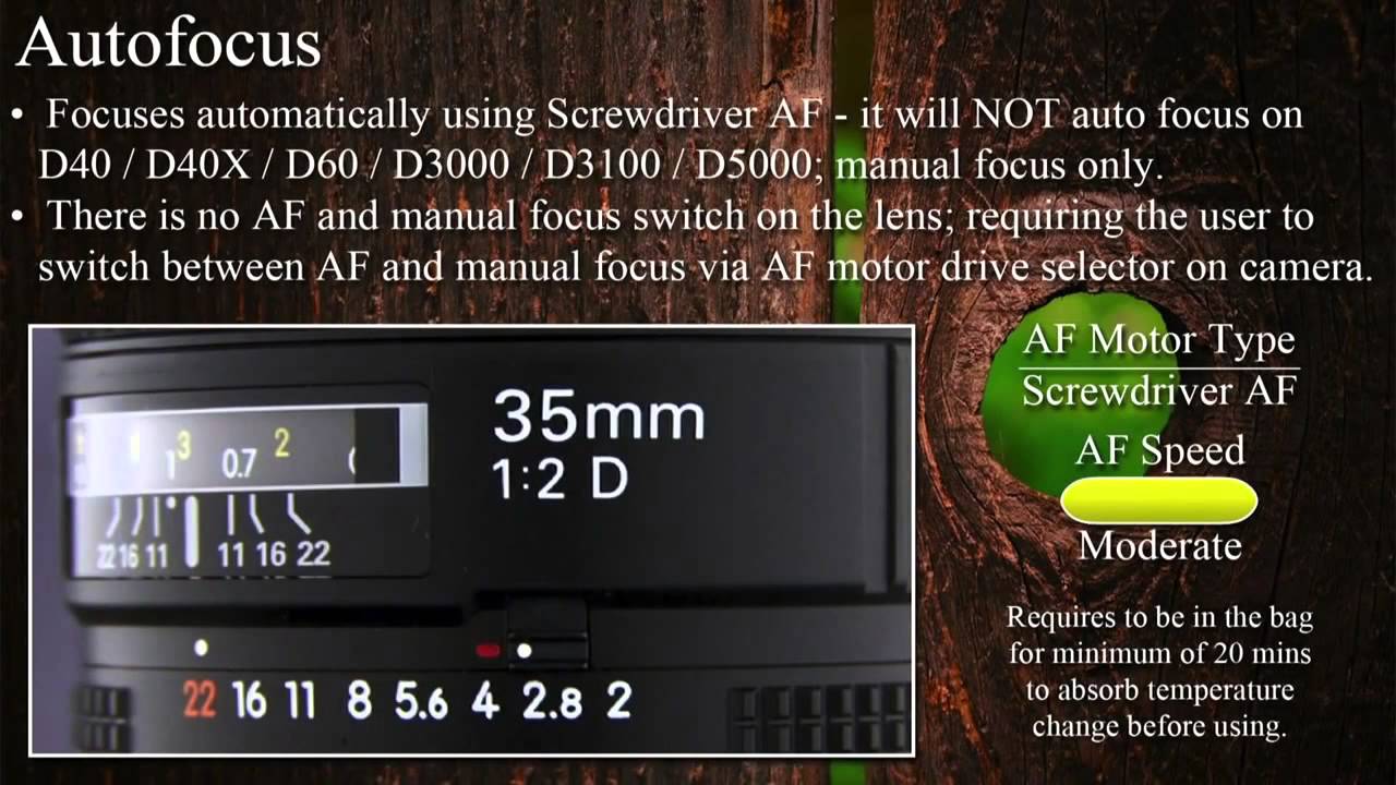 Объектив Nikon 35mm f/2D AF Nikkor