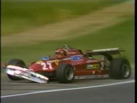 Villeneuve Jones and De Cesaris Crash Silverstone 1981