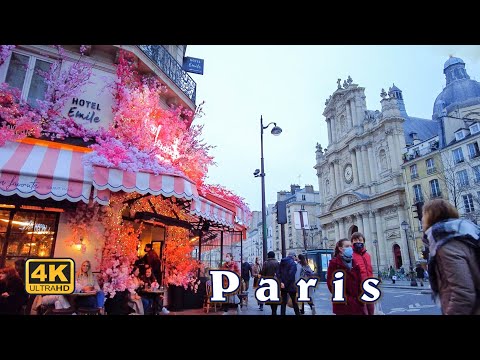 Paris France, Walking from Bastille to Hotel de Ville de Paris | Paris Christmas Walk 2021