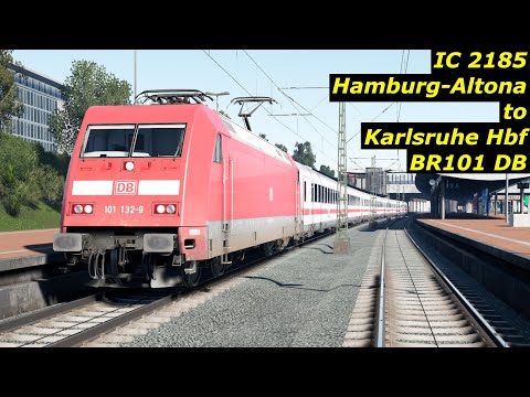 IC 2185 - Hamburg Altona to Karlsruhe Hbf - BR101 DB