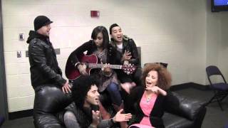 Group 1 Crew feat. Jamie Grace - Breakdown (acoustic, backstage at The Revolve Tour)