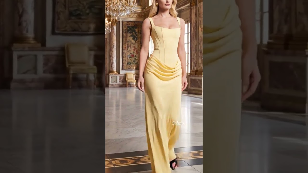 Hortense Sleeveless Square Neck Maxi Dress