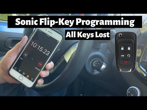 How To Program A Chevy Sonic 2014 - 2016 Flip Key Remote Fob DIY Chevrolet All Keys Lost Tutorial