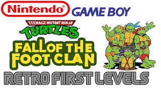 Teenage Mutant Ninja Turtles - Fall of the Foot Clan - Nintendo Game Boy (Retro First Levels)