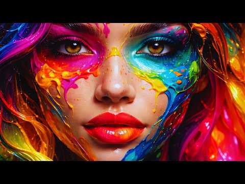 4K Abstract Liquid Flow 🌊 | Colorful Ink in Water Screensaver & Calm Visuals