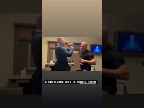 GSP getting tips from Bas Rutten
