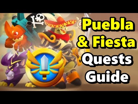 New PUEBLA, FIESTA and AZTEC Quests Guide! Primal Titan Wizards Hollow + SCALY CHESTS! - DC #112
