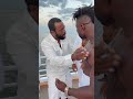Actor Marc John Eating Sloppy!! All white Yacht Party