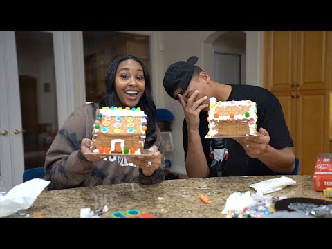 HE GOT MAD BUILDING GINGERBREAD HOUSES | VLOGMAS DAY 10
