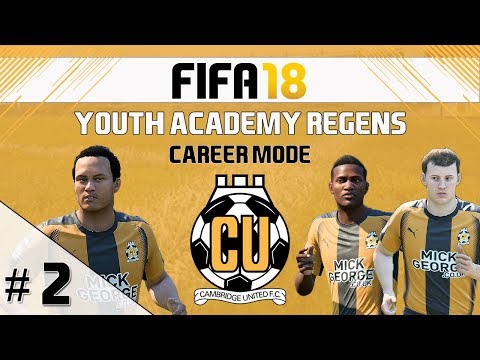 FIFA 18 - Career Mode - Cambridge United - Youth Academy Regens EP 2 - Our First Game!