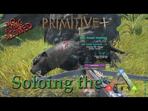Taming a Sabertooth with Spareribs, for Science! Soloing the Ark in Primitive+ #13
