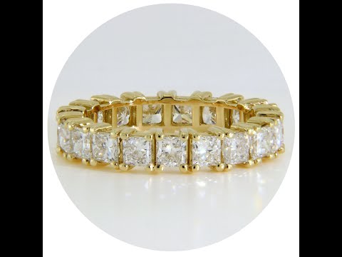 Inel Eternity Aur 14k Diamante Laborator Princess Cut