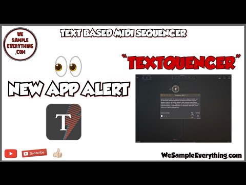 Textquencer App - Text based midi sequencer - New App Alert 🚨