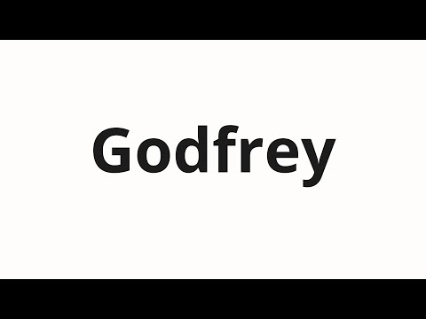 How to pronounce Godfrey