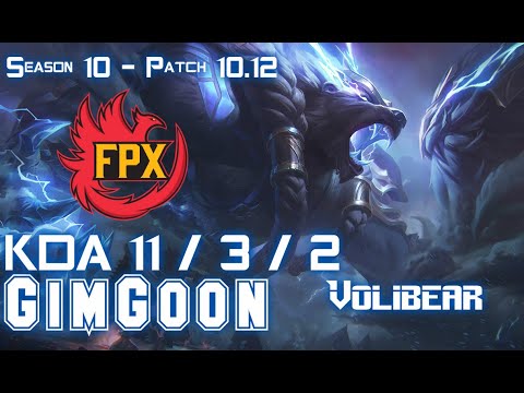 FPX GimGoon VOLIBEAR vs SYLAS Top - Patch 10.13 KR Ranked