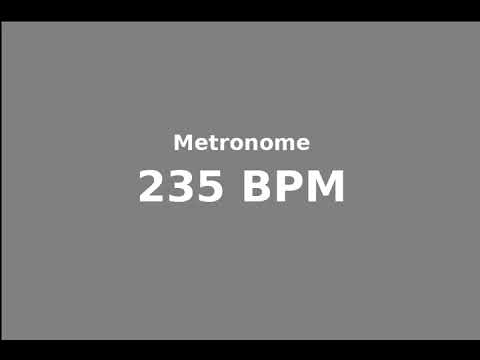 metronome 235 bpm