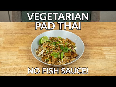 Easy Vegetarian Pad Thai Without Fish Sauce Recipe