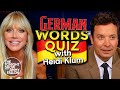 Heidi Klum Challenges Jimmy To A German Words Quiz The Tonight Show Starring Jimmy Fallon