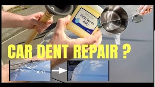 Amazing Hack - Using Boiling WATER, A TOILET PLUNGER AND VASELINE to get a Car Dent Out !!!
