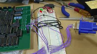 Bomb Jack   03   Populating the video generation board and display test