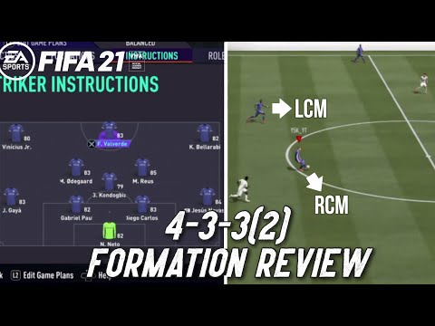 FIFA 21 BEST FORMATION (4-3-3(2)) TUTORIAL - Best Custom Tactics & Instructions & More!!