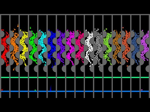 Mix and Separate - Marble Race 9 in Algodoo