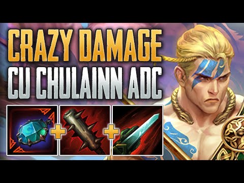 BALANCED GOD BTW! Cu Chulainn ADC Gameplay (SMITE Conquest)