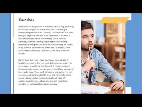 Online Screenwriting Course UK