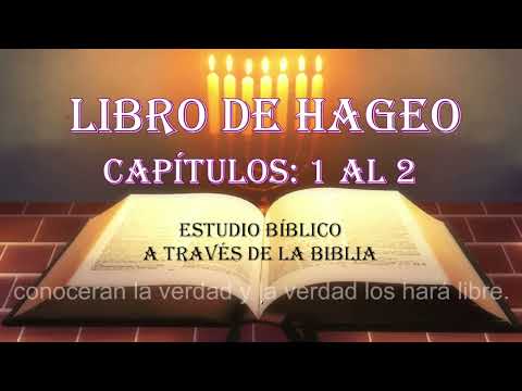 LIBRO DE HAGEO CAPITULOS: 1 Y 2  ESTUDIO BÍBLICO
