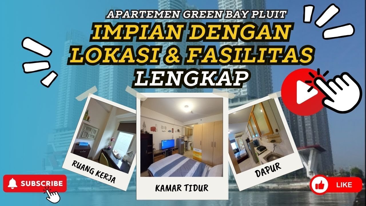 Gak Repot Pindahan Lagi, Siap Huni Apartemen Green Bay Pluit Greenbay Studio 21M2 Full Furnished