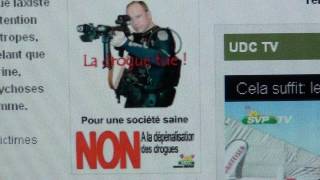 Schweizer SVP Nazi Partei Ehrt ihren Held Anders Breivik von Utoya auf ihren Naziplakaten